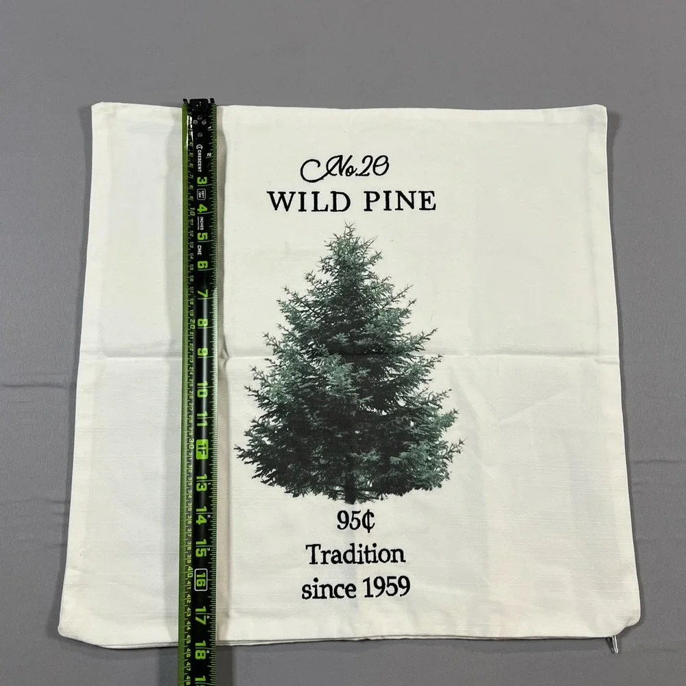 My Texas House Holiday Pine Tree Pillow Cover 18